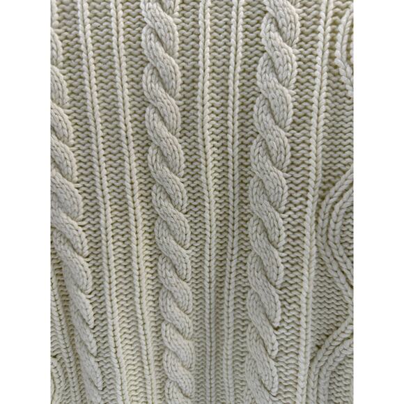 Lord & Taylor Vintage 1960s Men’s Cable Knit Fisherman Acrylic Sweater Large - Picture 4 of 11